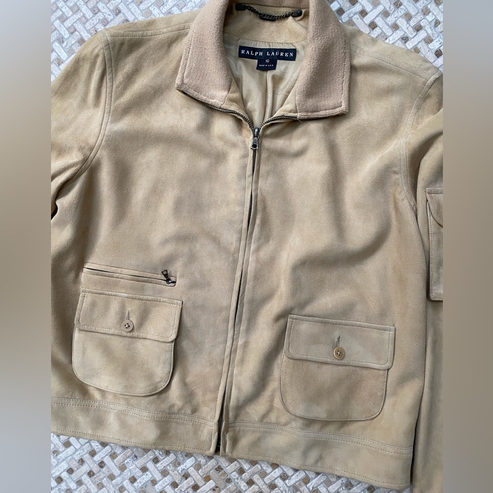 Ralph Lauren Suede bomber jacket
